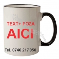 Cana personalizata la comanda cu Buza si toarta negru